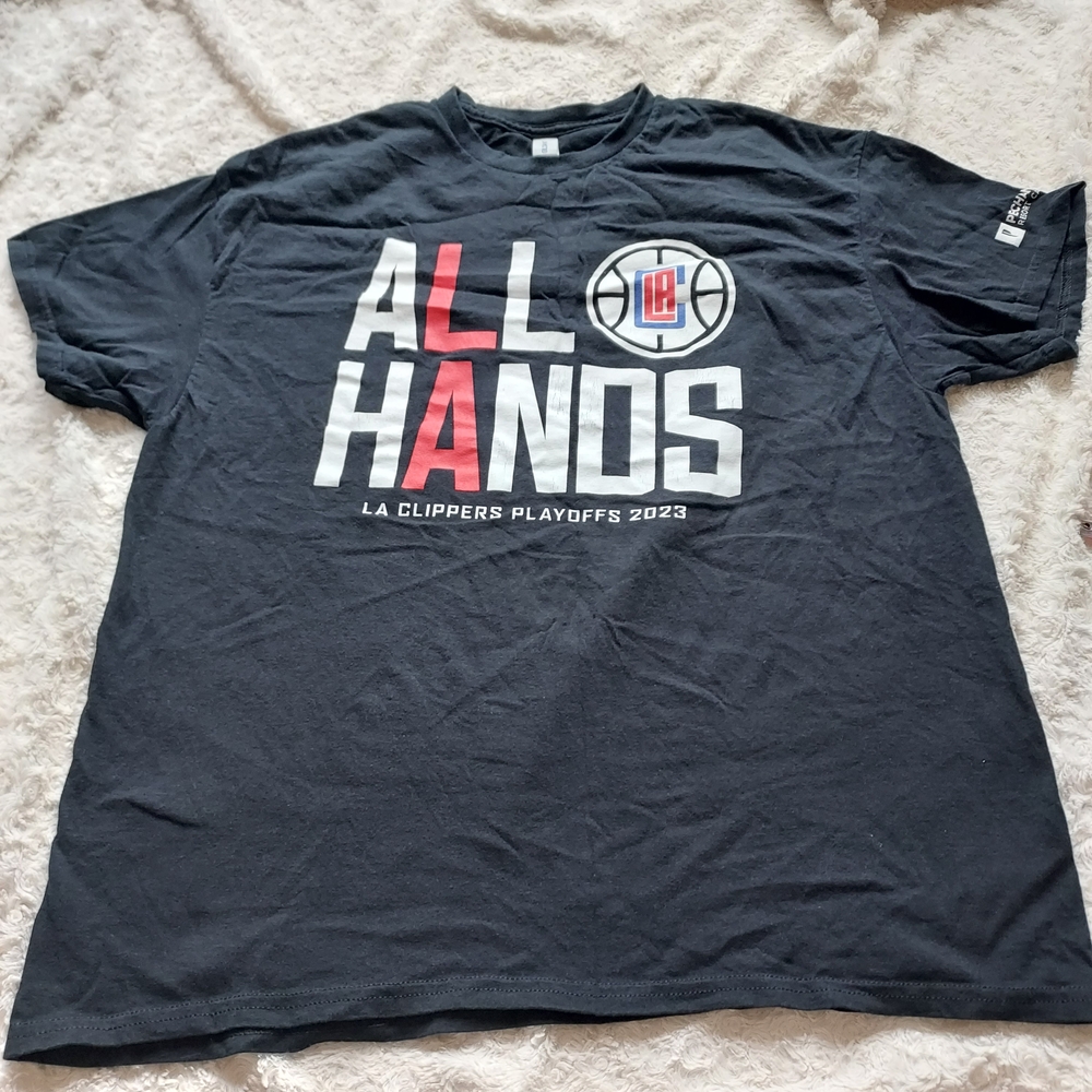 LA Clippers Basketball Playoffs 2023 T-Shirt "All Hands"